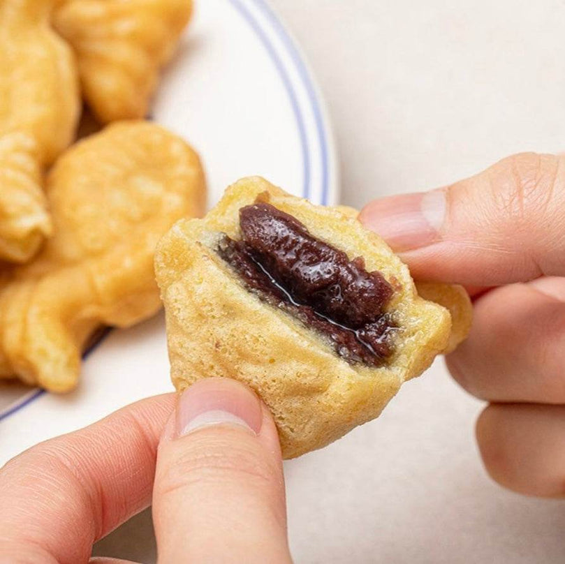 Fish-Shaped Pastry Red Bean & Custard 2 Pack (우리쌀 붕어빵 팥붕&슈붕) - Lets Eatscape