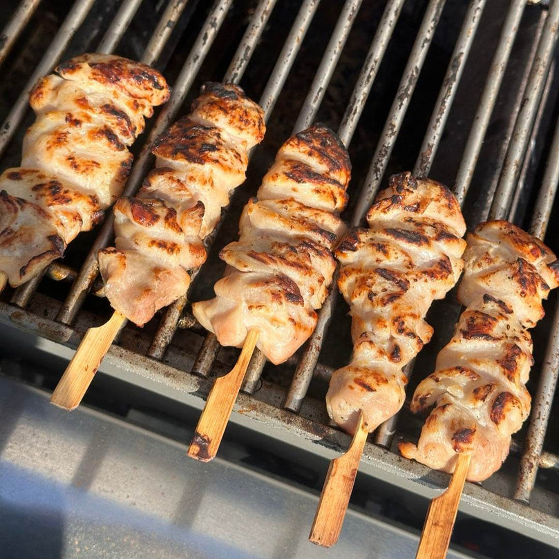 Green Onion Chicken Drumstick Skewers 10pc (소금구이) 대파닭다리꼬치 10개) - Lets Eatscape