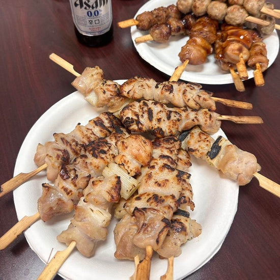 Salt-Grilled Chicken Meatball Skewers 10pc (소금구이) 치킨미트볼 꼬치 10개 - Lets Eatscape