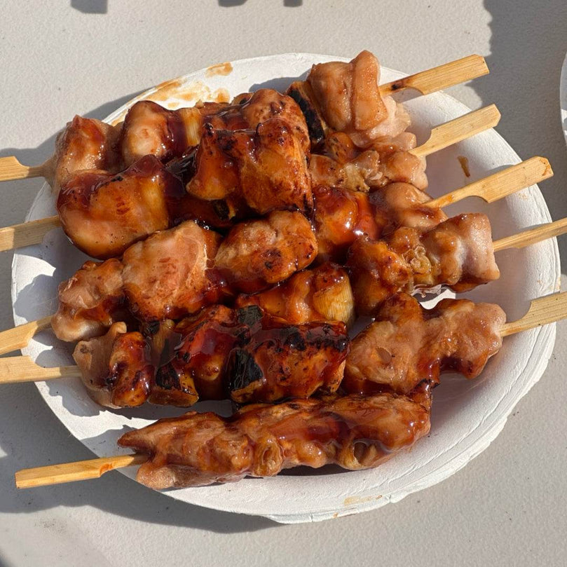 Teriyaki Green Onion Chicken Skewers 10pc (데리야끼)대파 닭다리꼬치 10개 - Lets Eatscape
