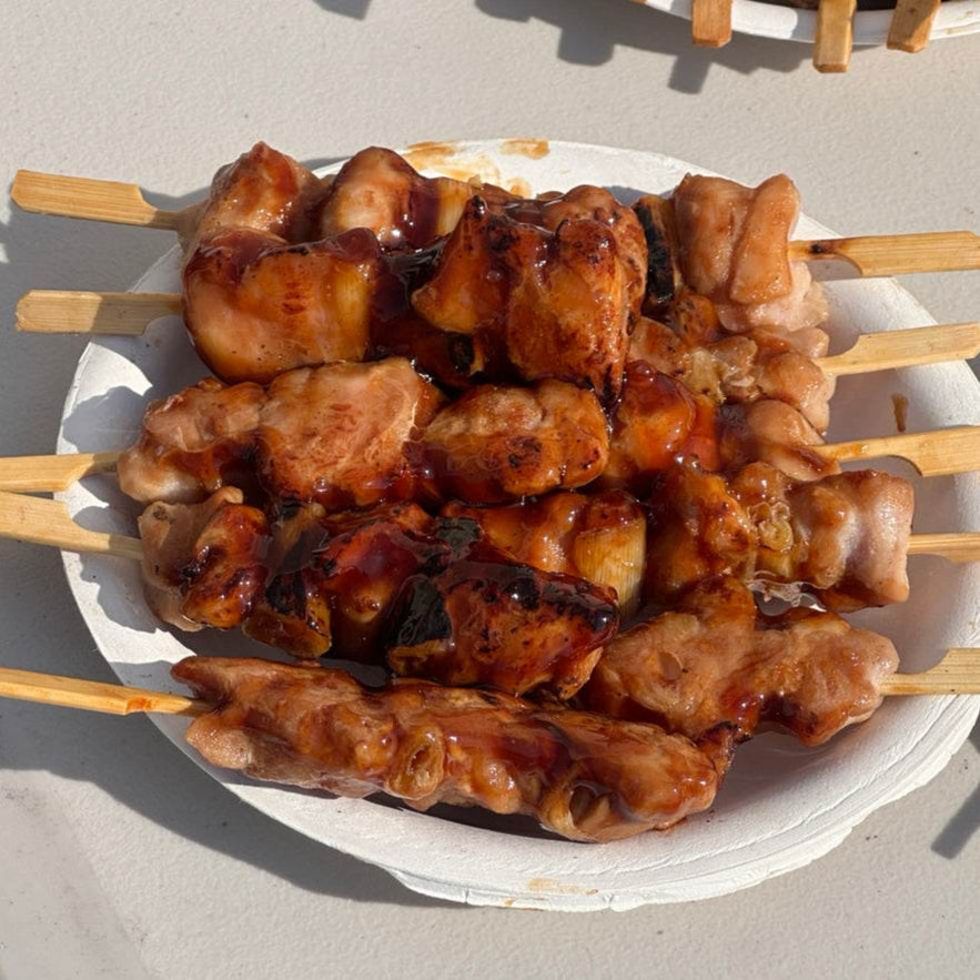 Teriyaki Green Onion Chicken Skewers 10pc (데리야끼)대파 닭다리꼬치 10개 - Lets Eatscape
