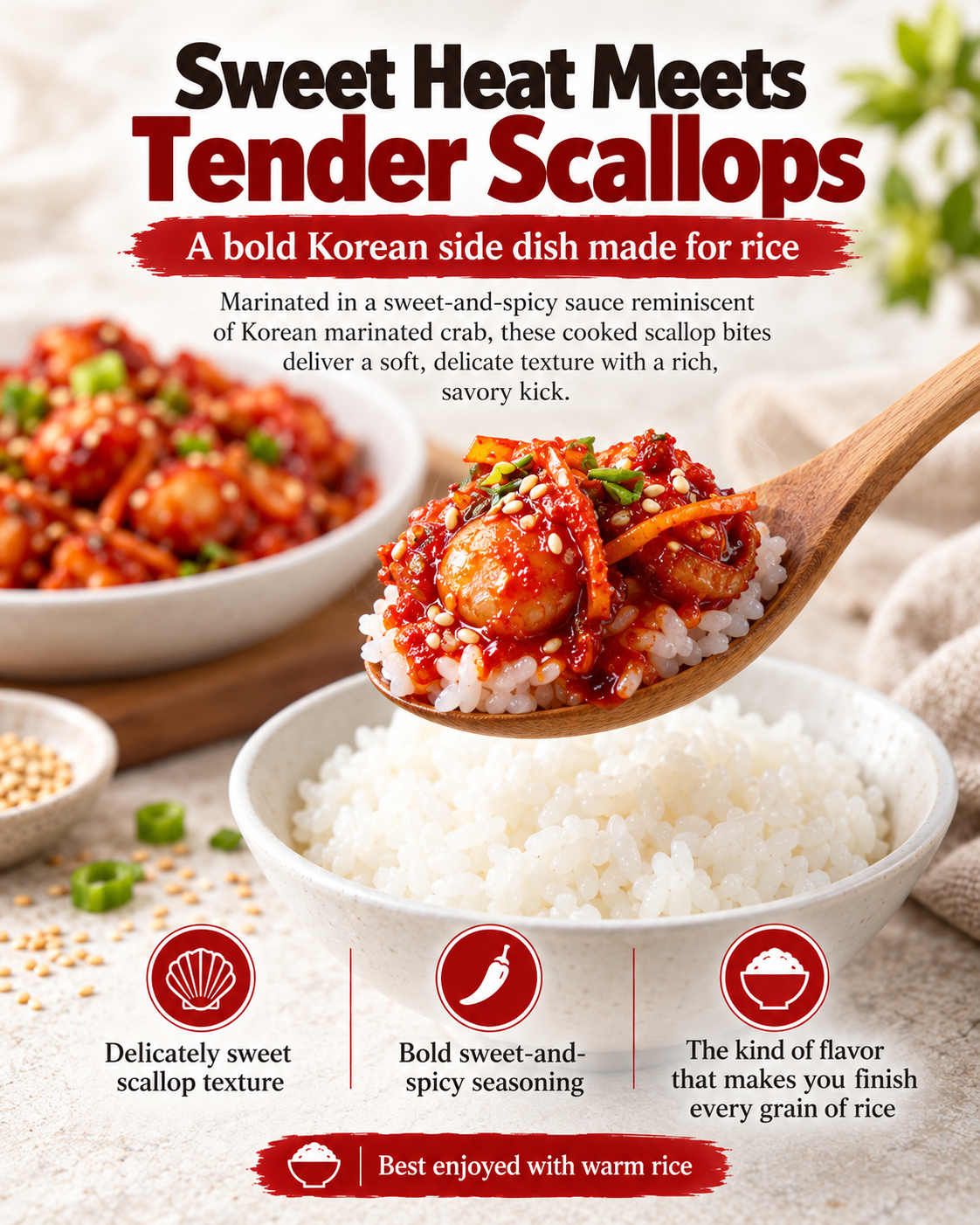 Umjine Seasoned Cockle / Seasoned Scallop (140g × 2pks)