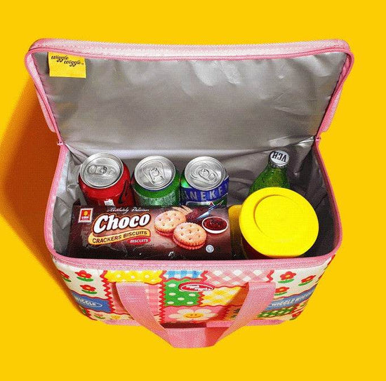 Smile Garden Cooler Bag (S,L size) PINK 2pc SET - Lets Eatscape