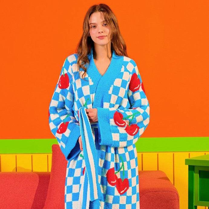Lounge Robe - Cherry - Lets Eatscape
