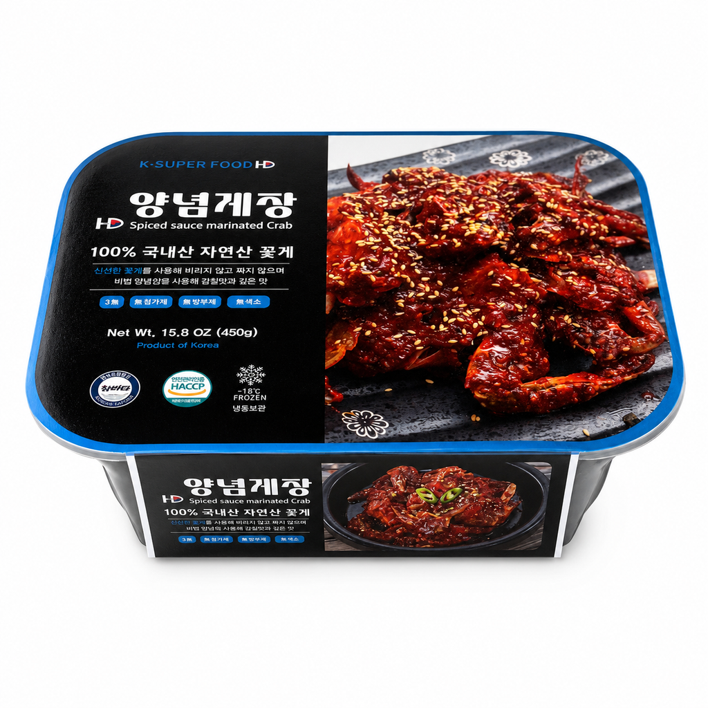 Spicy Marinated Crab 100% Korean Crab (450g)
