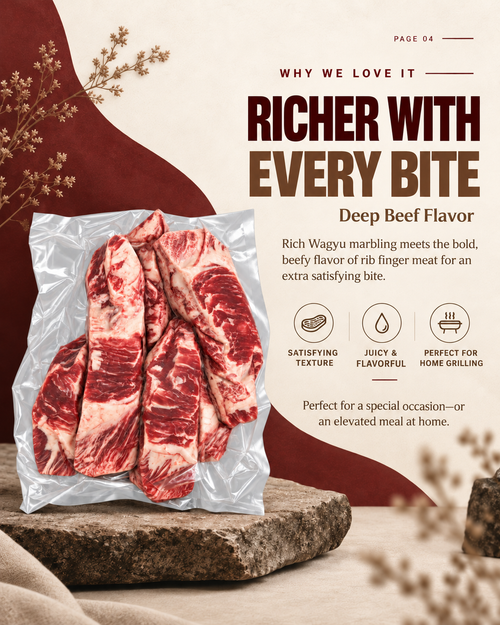 American Wagyu Rib Finger Meat, new drop banner