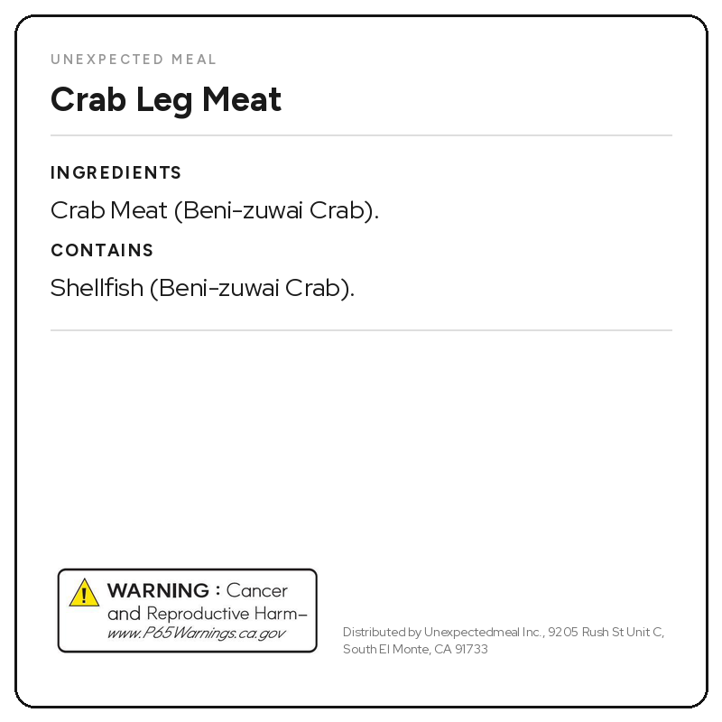 Crab Leg Meat (300g)