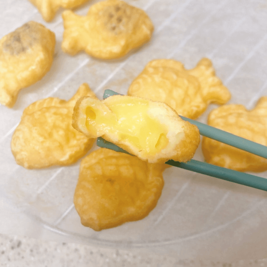 Fish-Shaped Pastry Red Bean & Custard 2 Pack (우리쌀 붕어빵 팥붕&슈붕) - Lets Eatscape