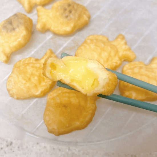 Fish-Shaped Pastry Red Bean & Custard 2 Pack (우리쌀 붕어빵 팥붕&슈붕) - Lets Eatscape