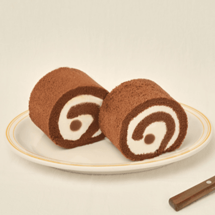 Gluten-Free Rice Ganache Chocolate Roll Cake (Half) (쌀로만든 글루텐프리 가나슈 초코롤케이크 (하프) - Lets Eatscape