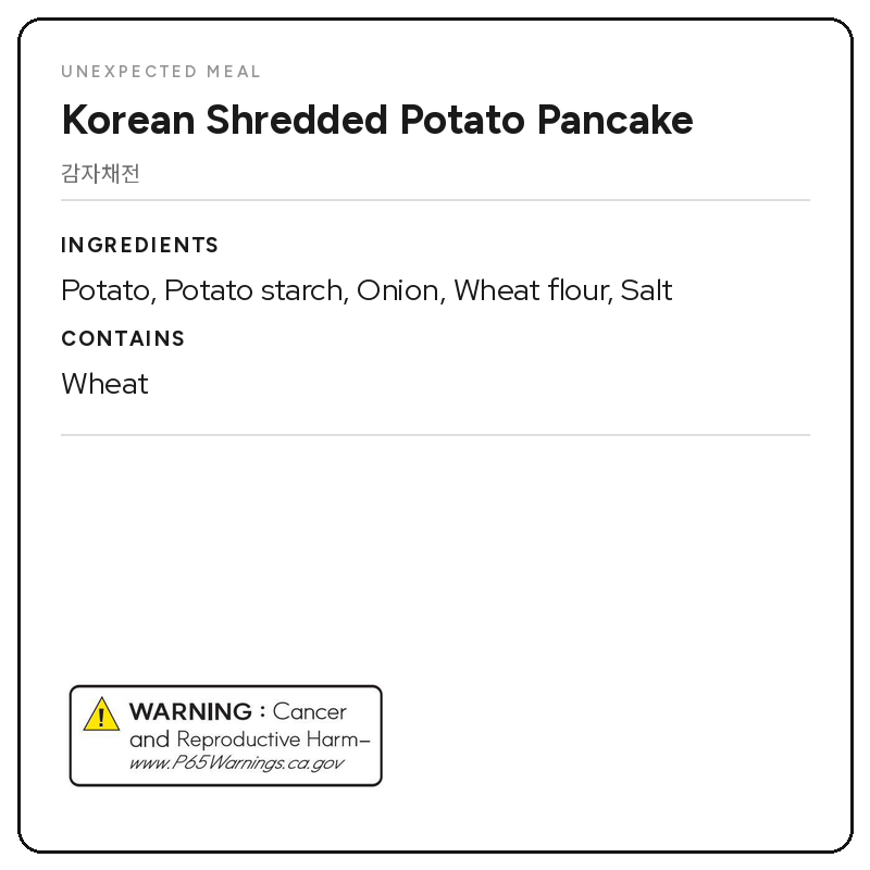 Shredded Jeon (Chaejeon) Potato & Sweet Potato (9.87oz x 2 pks)
