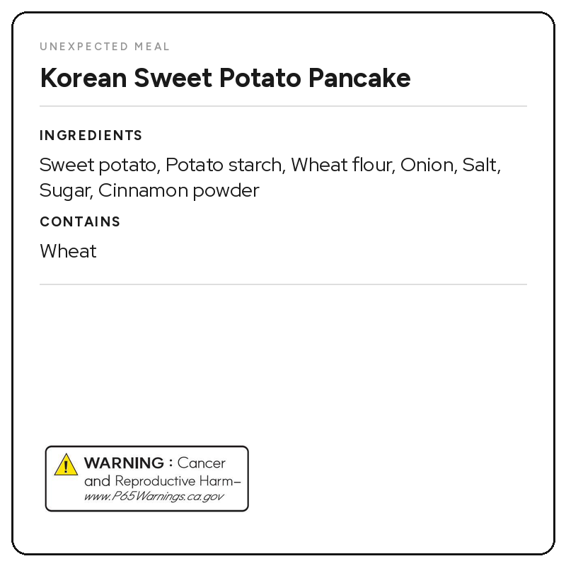 Shredded Sweet Potato Jeon