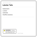Frozen Lobster Tails, 2 Tails (8oz / 227g)