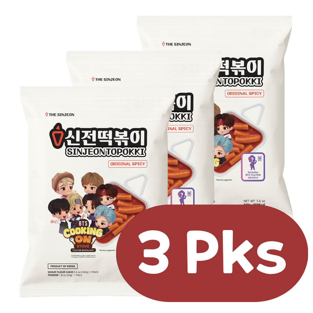 Sinjeon Tteokbokki 3 packs: The Legendary Nationwide Fan-Favorite K-Street Food