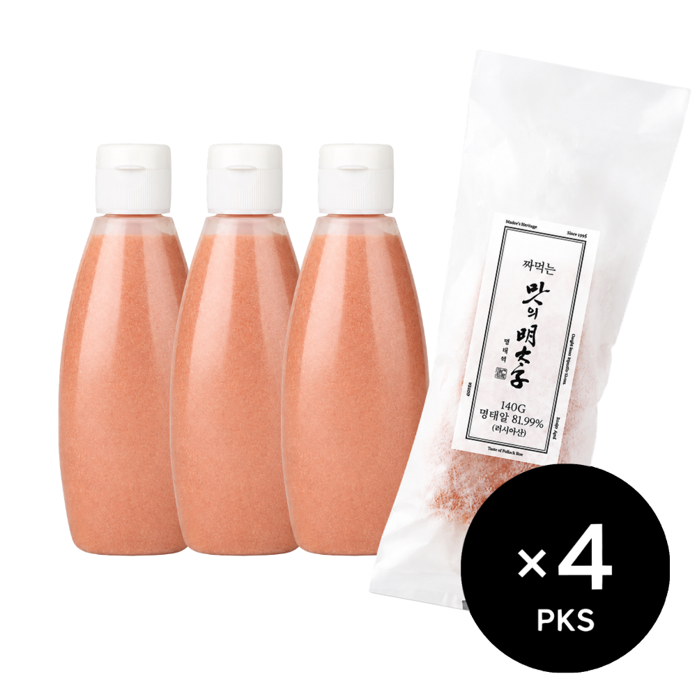 [3+1] Spicy Pollack Roe Tube (140g × 4pks)