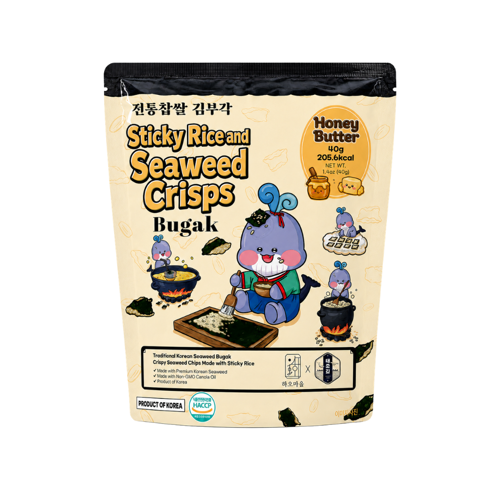 Hao Village Sticky Rice Seaweed Crisps (40g × 3pks)