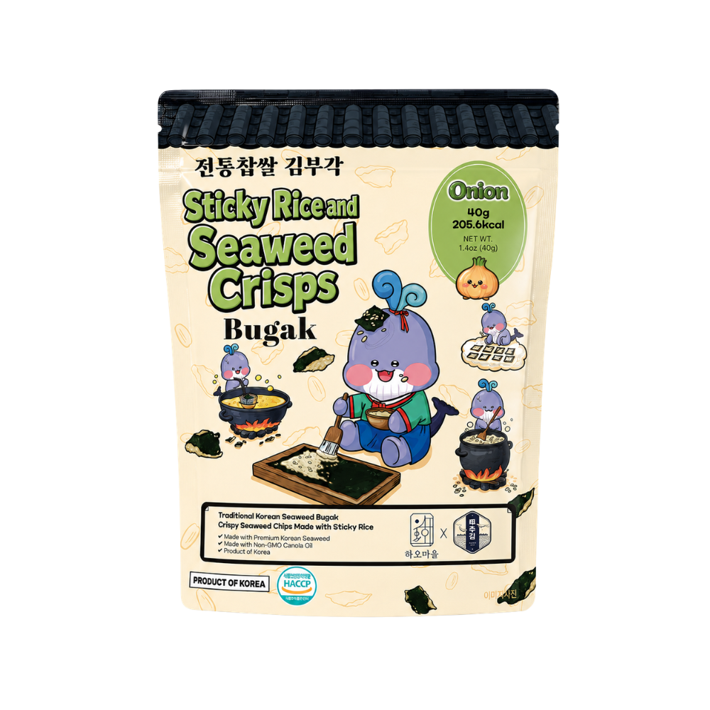 Hao Village Sticky Rice Seaweed Crisps (40g × 3pks)