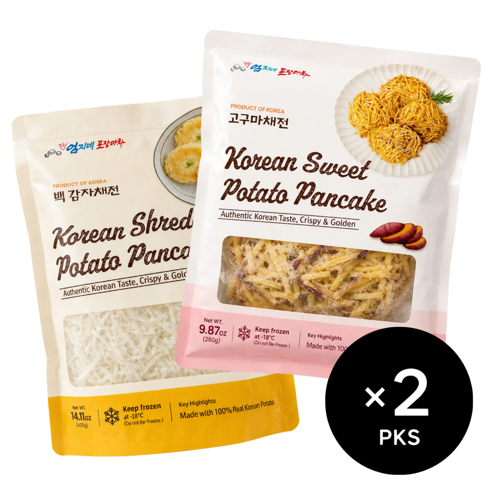 Shredded Jeon (Chaejeon) Potato & Sweet Potato (9.87oz x 2 pks)