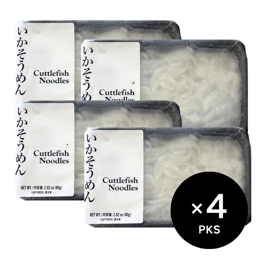소분해둔 스시용 슬라이스 오징어회 (80g × 4pks)