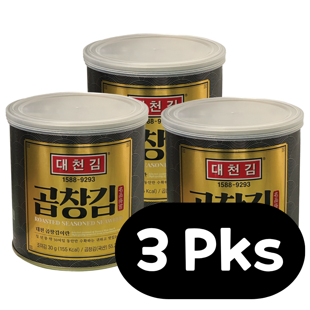 Canned Gopchang Gim (Premium Seaweed) x 3 Units