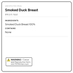 Tender Smoked Duck Breast for 4 servings (1.5lb / 24oz)