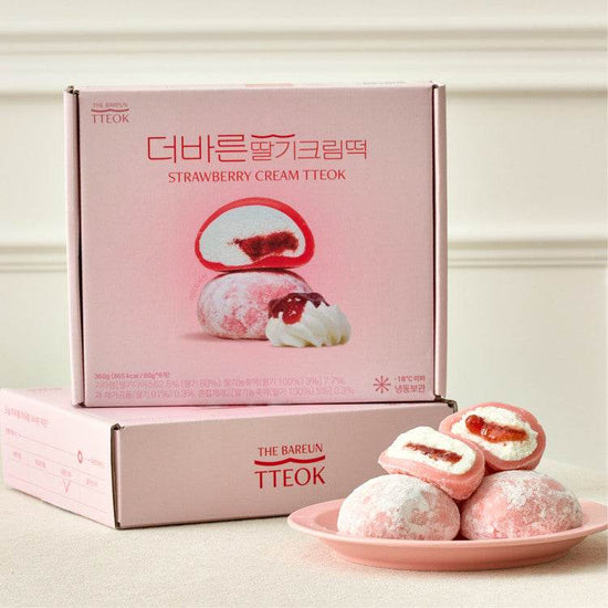 Strawberry Cream Mochi (딸기 크림모찌 6p 박스) - Lets Eatscape