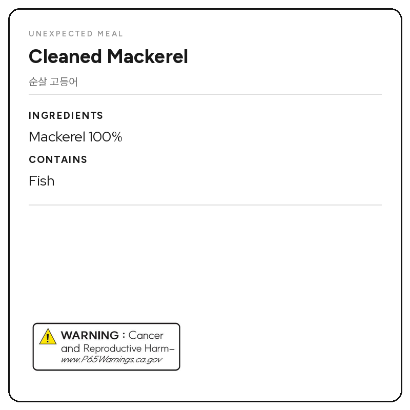 Frozen Mackerel & Spanish Mackerel Fillet Set (13.4oz + 13.4oz) (26.8oz)