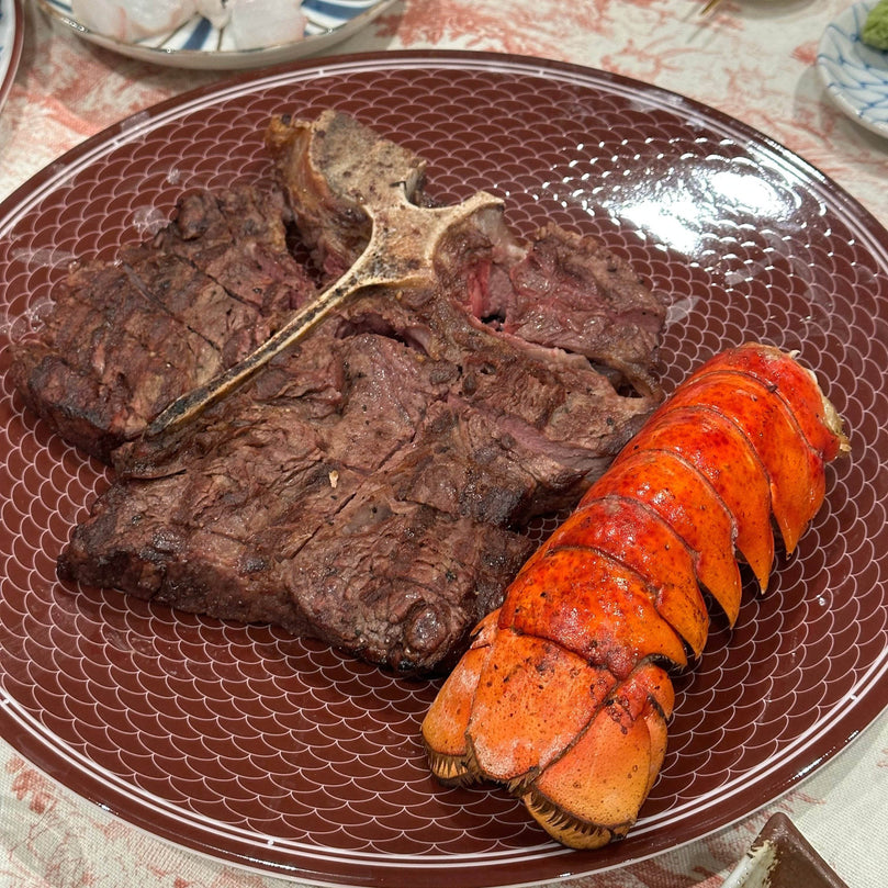 Australia Wagyu Porterhouse Trimmed Well - BMS 9+ [호주와규 포터하우스] - Lets Eatscape