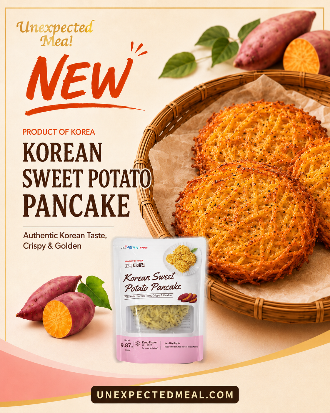 Shredded Sweet Potato Jeon