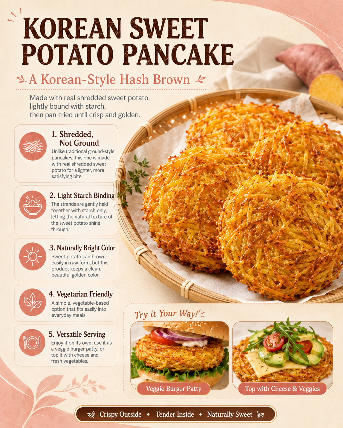 Shredded Sweet Potato Jeon