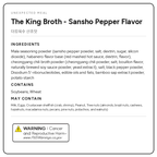 The King Broth Sancho Pepper label