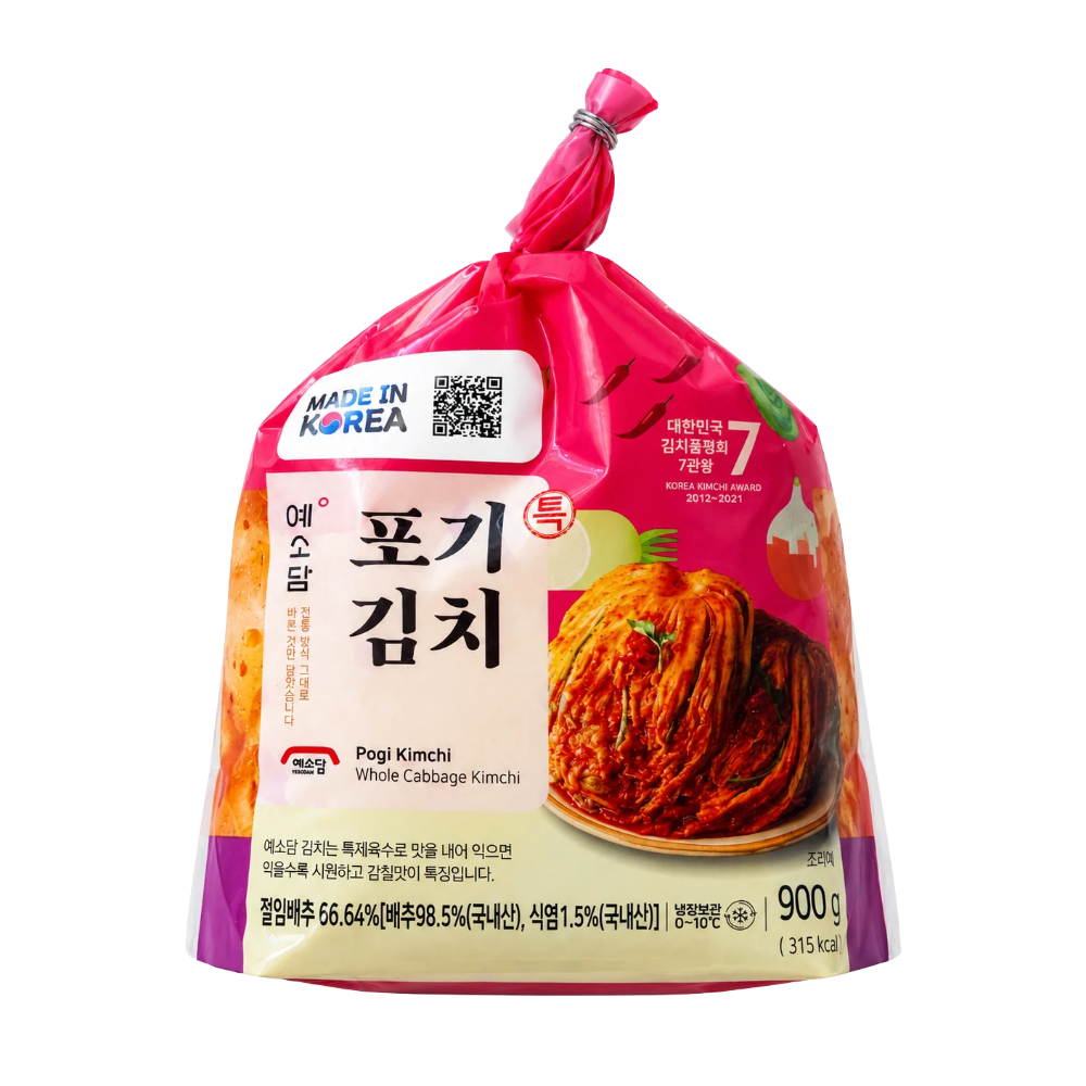 Yesodam Pogi Kimchi, Whole Cabbage Kimchi (900g)